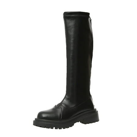 Black Boots for Women Mid Calf Boots Autumn And Winter Fashion And Comfortable Plush Solid Color Platform Square Heel Back Zipper Mid-Calf Boots for Women Black
Black Boots for Women Mid Calf Boots Autumn And Winter Fashion And Comfortable Plush Solid Color Platform Square Heel Back Zipper Mid-Calf Boots for Women Black