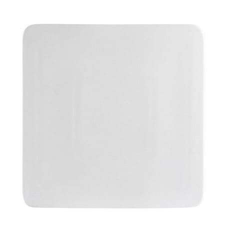 Sunrise Square Flat Plate 9 Sq. X 1/2 H Porcelain Bone White