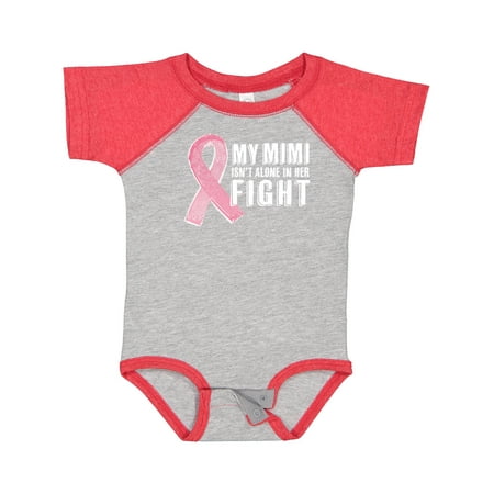 Inktastic My Mimi Isn t Alone in Her Fight Breast Cancer Ribbon Gift Baby Boy or Baby Girl Bodysuit 
Inktastic My Mimi Isn t Alone in Her Fight Breast Cancer Ribbon Gift Baby Boy or Baby Girl Bodysuit