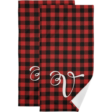 SPXUBZ Kitchen Towels Red and Black Buffalo Check Letter V for Home Kitchen Decor Housewarming Gift Towels Set of 5
SPXUBZ Kitchen Towels Red and Black Buffalo Check Letter V for Home Kitchen Decor Housewarming Gift Towels Set of 5