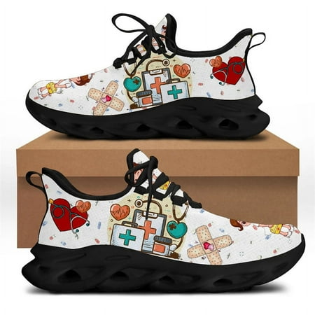 White Nursing Shoes for Women Cute Cartoon Nurse Women Sneakers Brand Design Doctor Medical Printed Light Lace-up Flats Zapatos
White Nursing Shoes for Women Cute Cartoon Nurse Women Sneakers Brand Design Doctor Medical Printed Light Lace-up Flats Zapatos