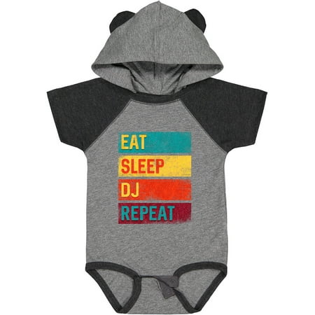 Inktastic DJ Eat Sleep DJ Repeat Music Gift Baby Boy or Baby Girl Bodysuit