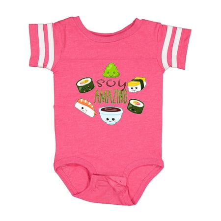 Inktastic Soy Amazing- Cute Sushi and Wasabi Gift Baby Boy or Baby Girl Bodysuit
Inktastic Soy Amazing- Cute Sushi and Wasabi Gift Baby Boy or Baby Girl Bodysuit