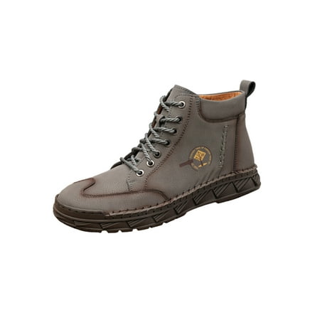 Lacyhop Men Walking Shoes Lace Up Ankle Boots Plush Lined Sneakers Outdoor Comfortable Flats Lightweight Flat Casual Shoe Gray 10.5
Lacyhop Men Walking Shoes Lace Up Ankle Boots Plush Lined Sneakers Outdoor Comfortable Flats Lightweight Flat Casual Shoe Gray 10.5