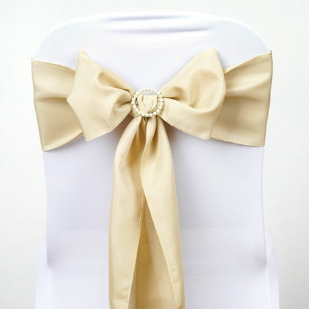 Efavormart 5 PCS BEIGE Polyester Chair Sashes Tie Bows for Wedding Events Decor Chair Bow Sash Party Decor Supplies - 6x108
Efavormart 5 PCS BEIGE Polyester Chair Sashes Tie Bows for Wedding Events Decor Chair Bow Sash Party Decor Supplies - 6x108