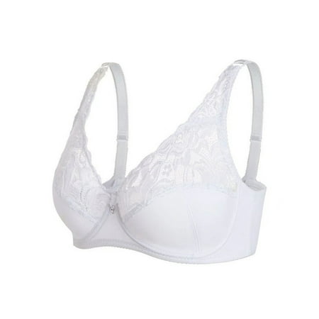 

Bras For Women Full Coverage Comfort Lace Convertible Wireless Lette Lace Lettes With Straps And Removable Pads White Push Up Bra 90D