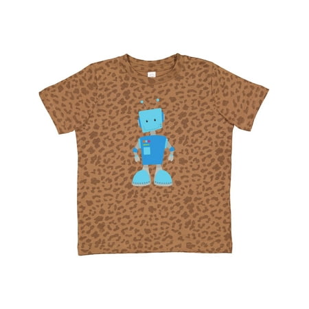 Inktastic Cute Robot Funny Robot Silly Robot Blue Robot Gift Toddler Boy or Toddler Girl T-Shirt
