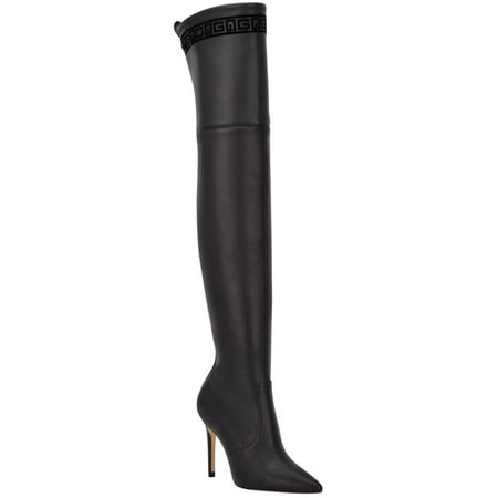 Guess Womens Baiwa 5 Faux Leather Tall Over-The-Knee Boots