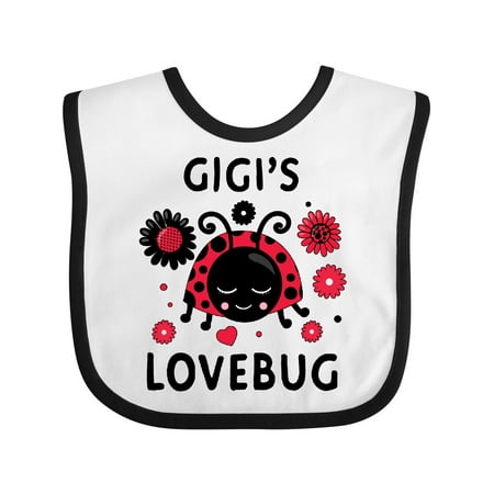 Inktastic Valentine s Day Gigi s Lovebug Gift Baby Boy or Baby Girl Bib