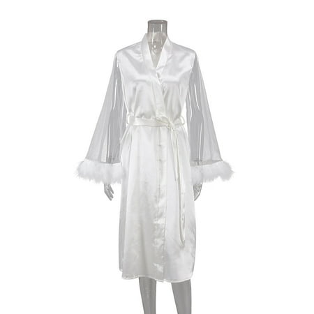 2023 summer new European and American pajamas fashion feather stitching mesh gauze purple nightgown ladies home clothes
2023 summer new European and American pajamas fashion feather stitching mesh gauze purple nightgown ladies home clothes