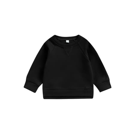 Qtinghua Toddler Baby Boy Girl Cotton Sweatshirt Pullover Long Sleeve T-Shirt Tops Spring Fall Clothes Black 2-3 Years
Qtinghua Toddler Baby Boy Girl Cotton Sweatshirt Pullover Long Sleeve T-Shirt Tops Spring Fall Clothes Black 2-3 Years