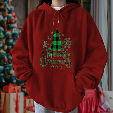 Zedker Fall Clothes for Women 2022 Ladies Hoodies Pullover Women s Fashion Long Sleeves Christmas Print Loose Hooded Tops Blouse Sweatshirts
Zedker Fall Clothes for Women 2022 Ladies Hoodies Pullover Women s Fashion Long Sleeves Christmas Print Loose Hooded Tops Blouse Sweatshirts