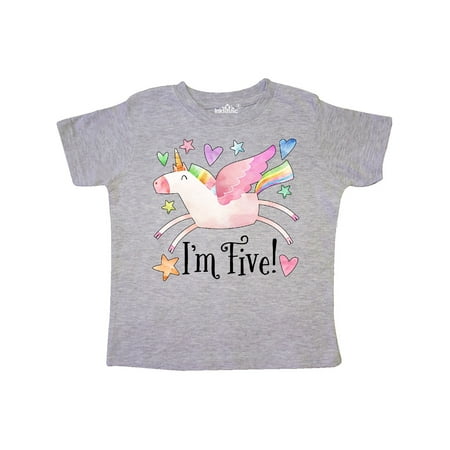 Inktastic I m 5 Cute Rainbow Unicorn with Stars and Hearts Gift Toddler Boy or Toddler Girl T-Shirt
Inktastic I m 5 Cute Rainbow Unicorn with Stars and Hearts Gift Toddler Boy or Toddler Girl T-Shirt