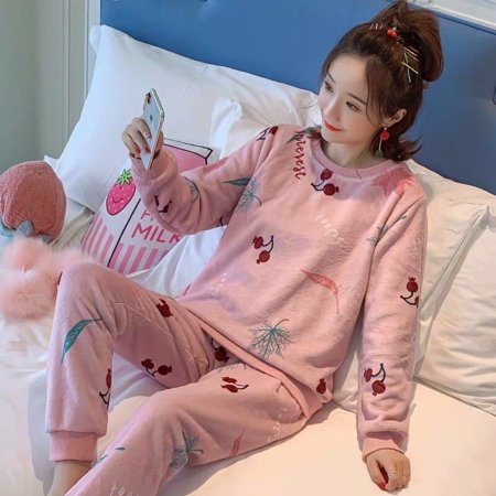 Autumn Winter New Warm Flannel Women s Pajamas Set Long-sleeved Trousers Two-piece Set Cute Soft Home Wear Clothes for Women
Autumn Winter New Warm Flannel Women s Pajamas Set Long-sleeved Trousers Two-piece Set Cute Soft Home Wear Clothes for Women