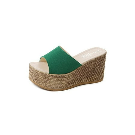 Sanviglor Womens Summer Sandal Beach Slides Slip On Wedge Sandals Holiday Nonslip Breathable Casual Shoes Comfort Peep Toe Slippers Green 4.5
Sanviglor Womens Summer Sandal Beach Slides Slip On Wedge Sandals Holiday Nonslip Breathable Casual Shoes Comfort Peep Toe Slippers Green 4.5