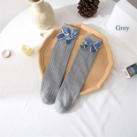 Solid Color Cotton Over The Knee Bow-knot Autumn And Winter Children s Tube Socks Christmas Gifts Stockings GREY
Solid Color Cotton Over The Knee Bow-knot Autumn And Winter Children s Tube Socks Christmas Gifts Stockings GREY