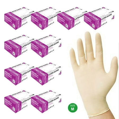 Dazone 1 000 Pack Latex Gloves Size M Disposable Natural Rubber Exam Gloves Multi-purpose Powder Free Medium
Dazone 1 000 Pack Latex Gloves Size M Disposable Natural Rubber Exam Gloves Multi-purpose Powder Free Medium