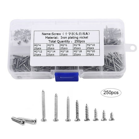Karcher 250 Pcs Self-Tapping Screws Kit Metal Screws 4/5/6/8/10/12/14/16/18/20mm Accessories New
Karcher 250 Pcs Self-Tapping Screws Kit Metal Screws 4/5/6/8/10/12/14/16/18/20mm Accessories New