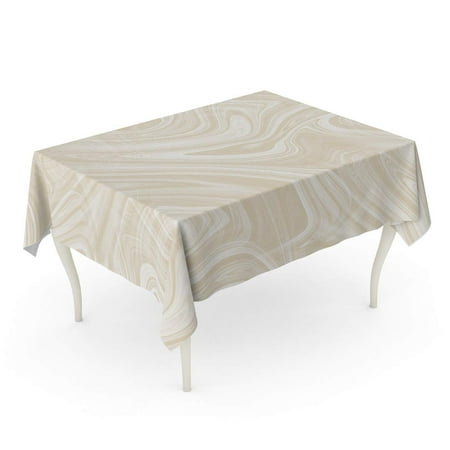 SIDONKU Silver Marble Abstract Beige Many Swirls Agate Modern Rock Tablecloth Table Desk Cover Home Party Decor 60x104 inch
SIDONKU Silver Marble Abstract Beige Many Swirls Agate Modern Rock Tablecloth Table Desk Cover Home Party Decor 60x104 inch