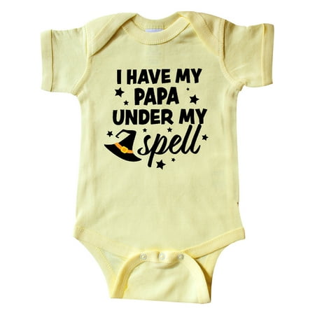 Inktastic I Have My Papa Under My Spell with Cute Witch Hat Gift Baby Boy or Baby Girl Bodysuit
Inktastic I Have My Papa Under My Spell with Cute Witch Hat Gift Baby Boy or Baby Girl Bodysuit