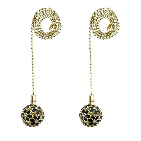 Royal Designs 24 Inch Adjustable Ceiling Fan Pull Chain Extension with Glamorous Daisies Ornament Black Set of 2
Royal Designs 24 Inch Adjustable Ceiling Fan Pull Chain Extension with Glamorous Daisies Ornament Black Set of 2