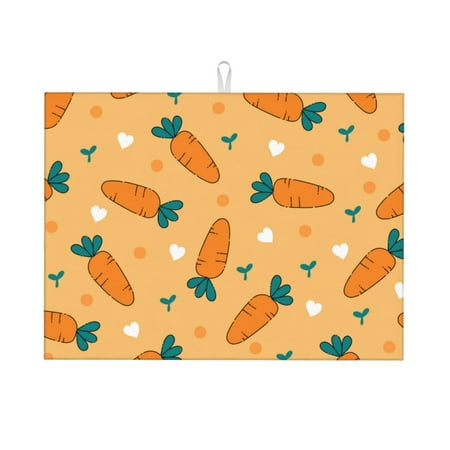 Kdxio Love Carrot for Dish Drying Mat 24*18 inch Absorbent Dish Drainer Kitchen Counter Large Size Dish Drying Pad for Countertops Draining Racks
Kdxio Love Carrot for Dish Drying Mat 24*18 inch Absorbent Dish Drainer Kitchen Counter Large Size Dish Drying Pad for Countertops Draining Racks