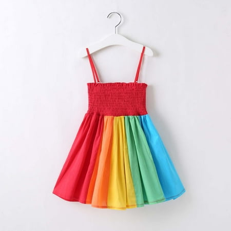 Herrnalise Toddler Kids Baby Girl Summer Rainbow Skirt Stripe Stitching Princess Dress
Herrnalise Toddler Kids Baby Girl Summer Rainbow Skirt Stripe Stitching Princess Dress
