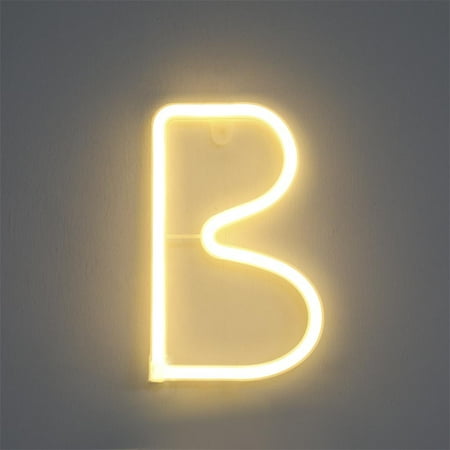 

Pgeraug Letter lighting LED Letter Lights Light Up Letters Standing Hanging Warm Wihte Light LED light B