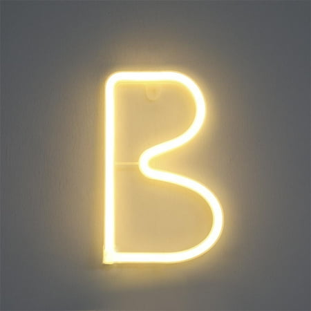 Pgeraug Letter lighting LED Letter Lights Light Up Letters Standing Hanging Warm Wihte Light LED light B