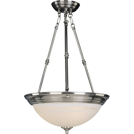 Maxim 5845 Essentials 3 Light 15 Wide Bowl Pendant - Nickel