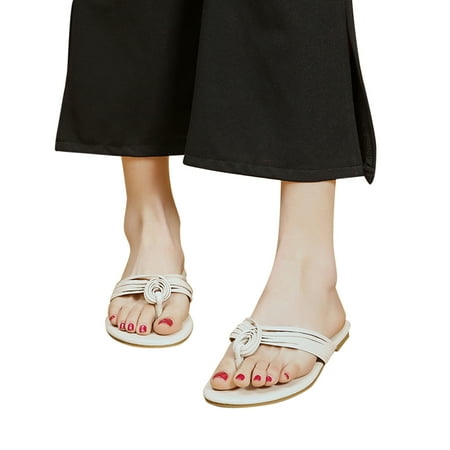 Womens Sandals Clearance New Thin Strap Woven Flat Slippers Women s Flip Flops Beach Sandals
Womens Sandals Clearance New Thin Strap Woven Flat Slippers Women s Flip Flops Beach Sandals