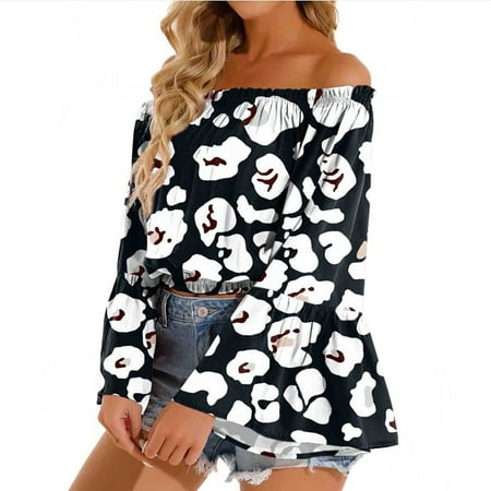 Tawop Scrub Tops Women Fashion Printed Loose T-Shirt Long Sleeves Blouse Off-The-Shoulder Casual Tops Women Shirts And Blouses Spooky Season Sweatshirt
Tawop Scrub Tops Women Fashion Printed Loose T-Shirt Long Sleeves Blouse Off-The-Shoulder Casual Tops Women Shirts And Blouses Spooky Season Sweatshirt