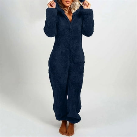 Toto Jackets Coats For Women Artificial Wool Long Sleeve Pajamas Casual Solid Color Zipper Loose Hooded Jumpsuit Pajamas Casual Winter Warm Rompe Cute Ears Sleepwear
Toto Jackets Coats For Women Artificial Wool Long Sleeve Pajamas Casual Solid Color Zipper Loose Hooded Jumpsuit Pajamas Casual Winter Warm Rompe Cute Ears Sleepwear