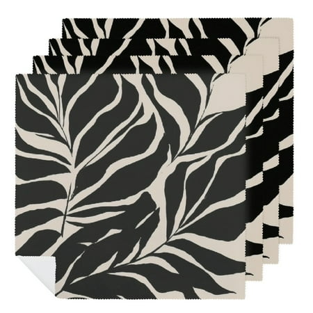 Facannap Zebra Print Leaf Polyester Cloth Napkins for Farmhouse Party Dining Table Decor 4 PCS
Facannap Zebra Print Leaf Polyester Cloth Napkins for Farmhouse Party Dining Table Decor 4 PCS