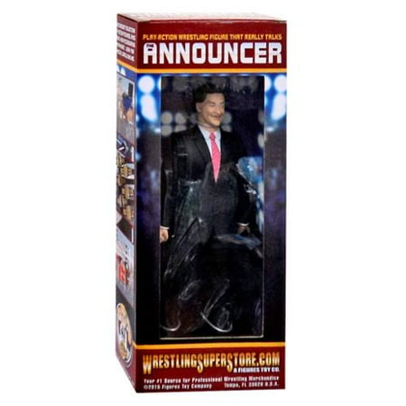 Talking Wrestling Ring Announcer Action Figure By Figures Toy Company