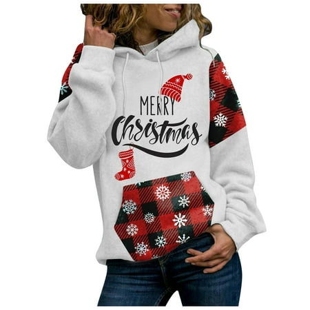 jsaierl Womens Hoodies Sweatshirts Christmas Printed Drawstring Pullover Long Sleeve Casual Tops for Women Comfy Loose Hooded Sweatshirt for Teen Girls
jsaierl Womens Hoodies Sweatshirts Christmas Printed Drawstring Pullover Long Sleeve Casual Tops for Women Comfy Loose Hooded Sweatshirt for Teen Girls