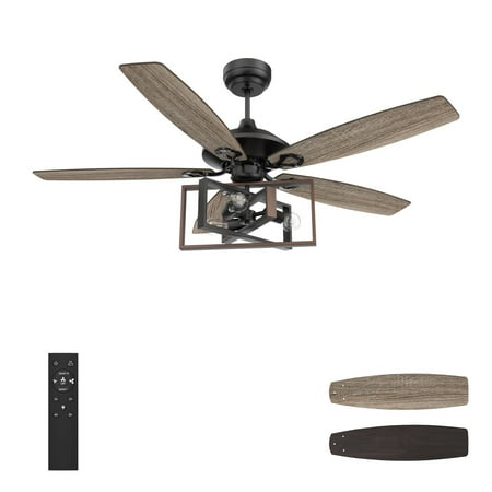 Danton 52-inch Indoor Ceiling Fan with Remote Light Kit Included