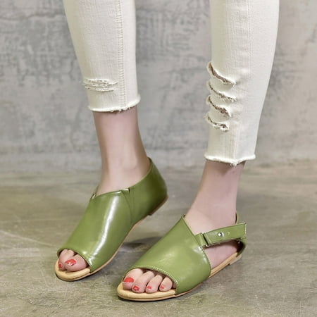 〖Yilirongyumm〗 Green 37 Sandals Women Shoes Fashion Round Hook&Loop Color Solid Flat Toe Sandals Heel Women s Women s Sandals
〖Yilirongyumm〗 Green 37 Sandals Women Shoes Fashion Round Hook&Loop Color Solid Flat Toe Sandals Heel Women s Women s Sandals