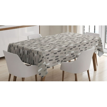 Geometric Tablecloth Acrylic Brush Stroked Artistic Style Dashed Lines Grey Toning Raining Effect Rectangular Table Cover for Dining Room Kitchen 60 X 84 Inches Multicolor by Ambesonne
Geometric Tablecloth Acrylic Brush Stroked Artistic Style Dashed Lines Grey Toning Raining Effect Rectangular Table Cover for Dining Room Kitchen 60 X 84 Inches Multicolor by Ambesonne