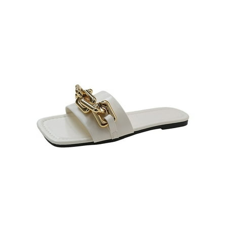 Crocowalk Women Slides Summer Flat Sandals Slip On Slide Sandal Womens Flats Shoes Beach Comfort Chain Casual Shoe Beige 7
Crocowalk Women Slides Summer Flat Sandals Slip On Slide Sandal Womens Flats Shoes Beach Comfort Chain Casual Shoe Beige 7
