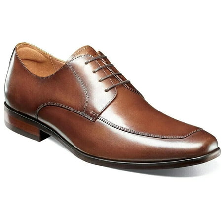 Men s Florsheim Postino Moc Toe Oxford Shoes Leather Cognac 15196-221