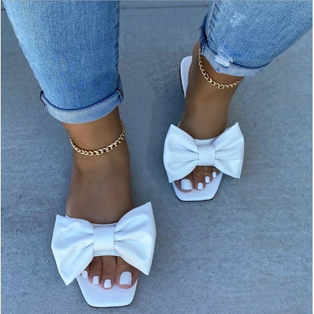 dmqupv Slippers for Women Open Toe Sandals Bowknot Casual Slippers Women s Women s slipper Slipper Flip Flops for Women Shoes White 7.5
dmqupv Slippers for Women Open Toe Sandals Bowknot Casual Slippers Women s Women s slipper Slipper Flip Flops for Women Shoes White 7.5