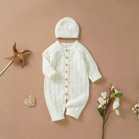 KaLI_store Boy Girl Solid Knitted Sweater Baby Jumpsuit Romper Cotton Caps Outfits Boys Size 8 Clothes
KaLI_store Boy Girl Solid Knitted Sweater Baby Jumpsuit Romper Cotton Caps Outfits Boys Size 8 Clothes
