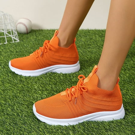 Aayomet Slip on Sneakers Women Fashion Spring And Summer Women Sports Shoes Flat Bottom Lightweight Fly Woven Mesh Breathable Orange 8
Aayomet Slip on Sneakers Women Fashion Spring And Summer Women Sports Shoes Flat Bottom Lightweight Fly Woven Mesh Breathable Orange 8