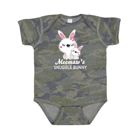 Inktastic Meemaws Snuggle Bunny Easter Gift Baby Girl Bodysuit