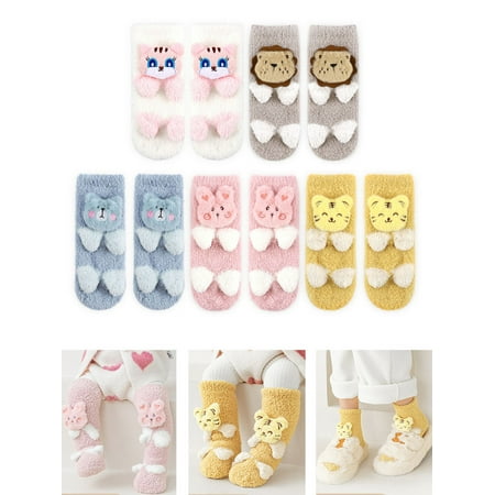 Luxtrada Toddler Baby Girls Boys Coral Fleece Floor Socks Cartoon Animal Plush Thickened Long Tube Socks Winter Antiskid Household Children Socks (Blue)
Luxtrada Toddler Baby Girls Boys Coral Fleece Floor Socks Cartoon Animal Plush Thickened Long Tube Socks Winter Antiskid Household Children Socks (Blue)