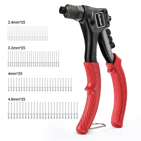 AUTLEAD aluminum alloy Single Hand Manual Rivet Gun with High carbon steel 4-Sizes AHR01(Red)
AUTLEAD aluminum alloy Single Hand Manual Rivet Gun with High carbon steel 4-Sizes AHR01(Red)