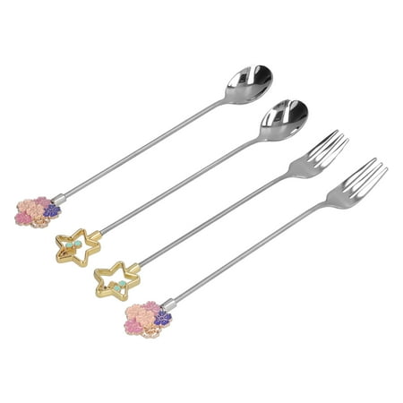 Tea Spoon 304 Stainless Steel Fruit Fork Star Shaped For Home For Hotel For Restaurant Silver
Tea Spoon 304 Stainless Steel Fruit Fork Star Shaped For Home For Hotel For Restaurant Silver