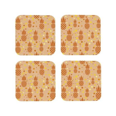 Tideii Pineapples for Leather Coasters 4 Pieces Anti-fouling and Anti-scalding Decorative Coasters Suitable for Restaurants Kitchens Coffee Shops-Square
Tideii Pineapples for Leather Coasters 4 Pieces Anti-fouling and Anti-scalding Decorative Coasters Suitable for Restaurants Kitchens Coffee Shops-Square