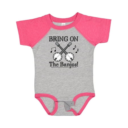 Inktastic Banjo Music Bluegrass Gift Baby Boy or Baby Girl Bodysuit